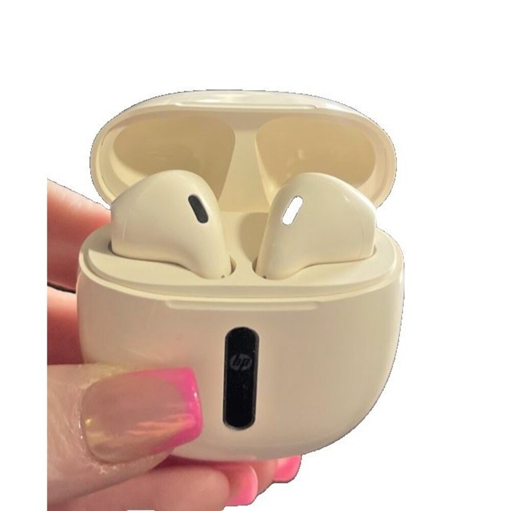 NEW HP H10H Wireless Earbuds Bluetooth Earphones Cream White - High Quality